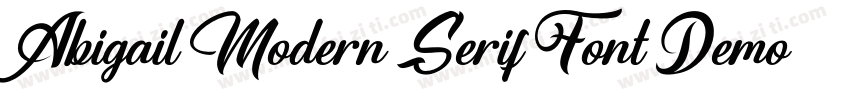 Abigail Modern Serif Font Demo字体转换